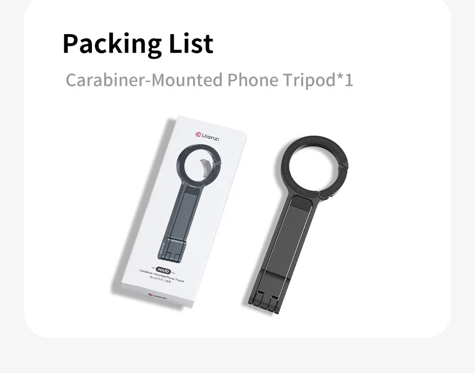 Magnetic Carabiner Phone Tripod