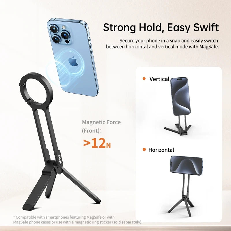 Magnetic Carabiner Phone Tripod